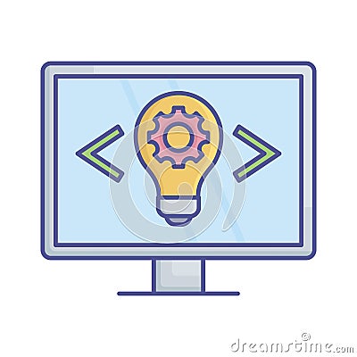 Creative code Vector Icon which can easily modify or edit Vector Illustration