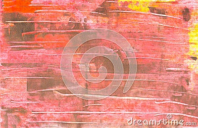 Creative colorful paint brushes abstract hand painted watercolor background. Decorative chaotic texture for scrapbook, banner, Cartoon Illustration