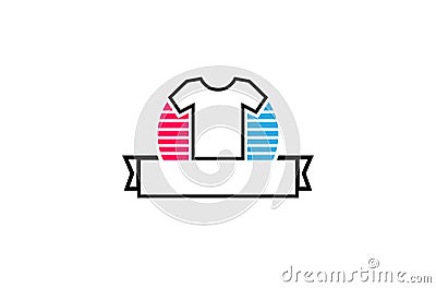 Creative Colorful Shirt Silk Screen Logo Design Symbol Illustration Vector Illustration