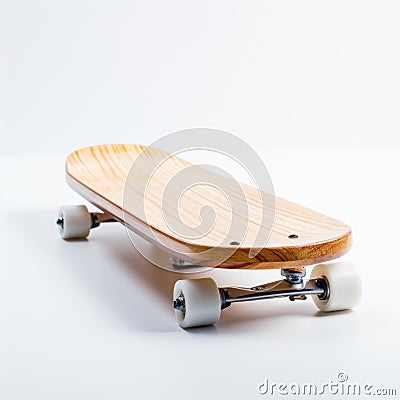 Creative Commons Attribution: Wooden Skateboard In Vancouver School Style Stock Photo