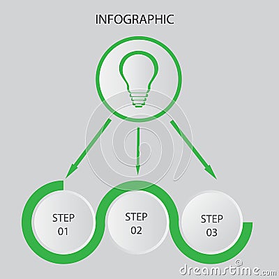 Creative concept for dark infographic. Business data visualization. Abstract circle elements of graph, diagram with 4 steps, optio Vector Illustration