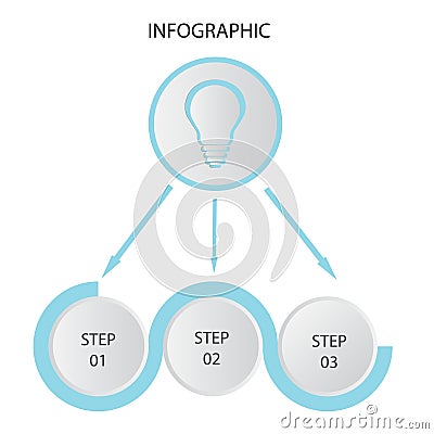 Creative concept for dark infographic. Business data visualization. Abstract circle elements of graph, diagram with 4 steps, optio Vector Illustration