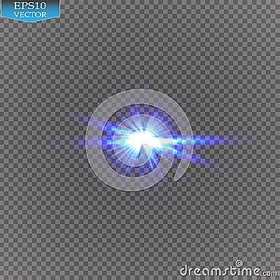 Creative concept Vector set of glow light effect stars bursts with sparkles isolated on black background. For Vector Illustration