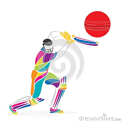 Creative cricket banner design Vector Illustration