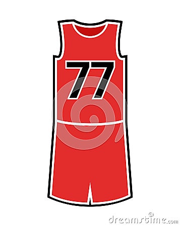 Basketball uniform Vector Illustration