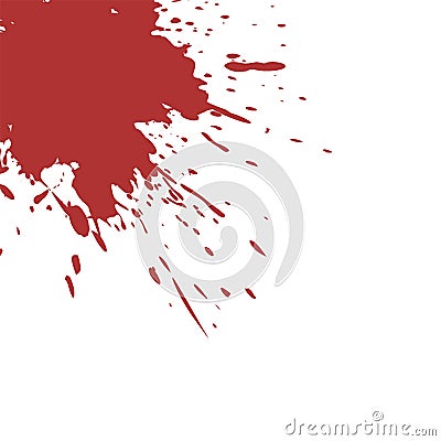 Blood stain draw Vector Illustration