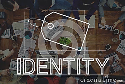 Creative Design Brand Identity Marketing Concept Stock Photo