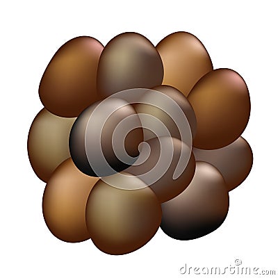 Nice brown stones Vector Illustration