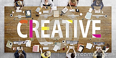 Creative Design Ideas Imagination Innovation Concept Stock Photo