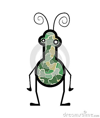 Imaginative insect illustration Vector Illustration