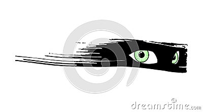 Creative design of mystery eyes Vector Illustration