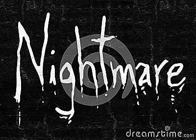 Nightmare art symbol Stock Photo