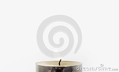 Wax candle photo detail Stock Photo