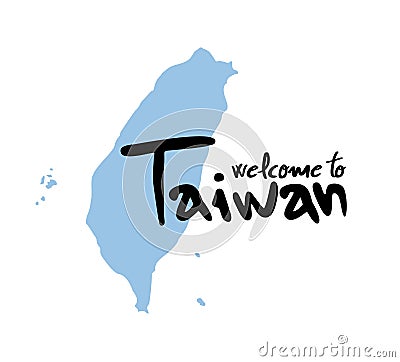 Welcome to Taiwan symbol Vector Illustration