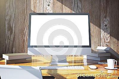 Creative designer desktop front Stock Photo