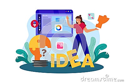 Creative directors oversee the creative process for advertising campaigns Vector Illustration