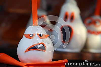 Creative edible Halloween decorations Stock Photo