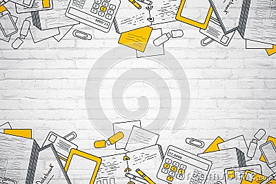 Creative education background Stock Photo