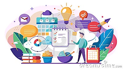 A creative event planning business concept emphasizing unique design concepts, innovative event formats, and personalized Stock Photo