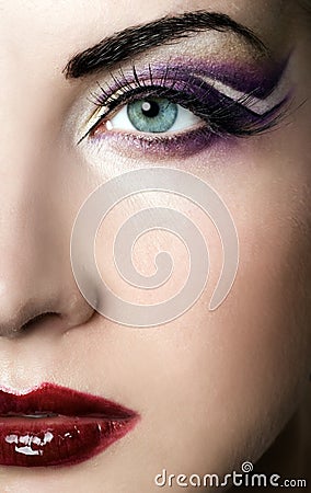 Creative face paint Stock Photo