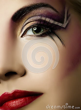 Creative face paint Stock Photo