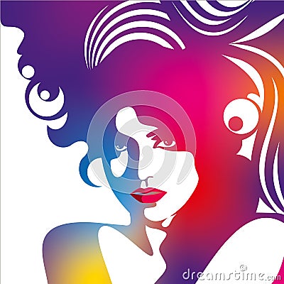 Creative fashion in glamorous style Vector Illustration