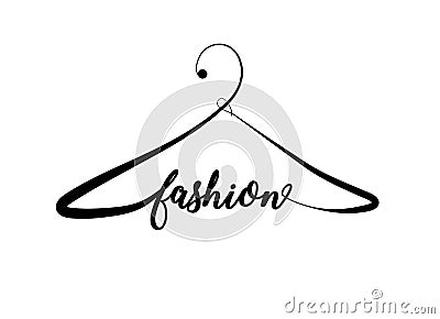 Creative fashion logo design. Stock Photo