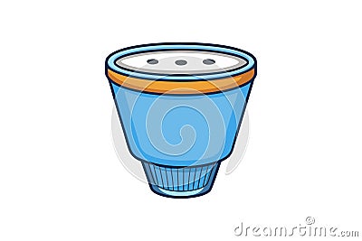 Creative filter icon with a smiling face, representing fun and functional design for sorting and filtration concepts Vector Illustration