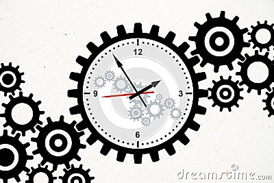 Time management and dial concept Stock Photo
