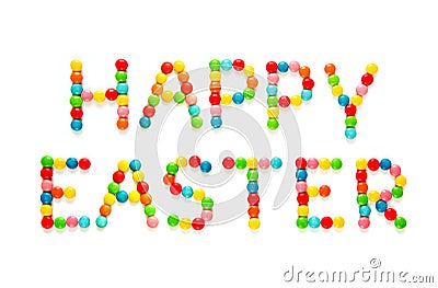 Creative Greeting card Happy Easter Stock Photo