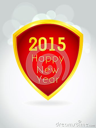 Creative Happy New Year 2015 Background. Vector Illustration