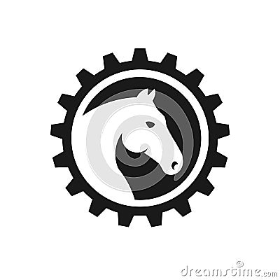 Head Gear Logo Symbol Vector Illustration Vector Illustration