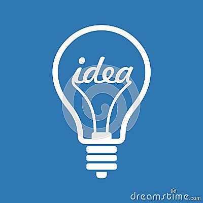 Creative Idea in Bulb Shape as Inspiration Concept Vector Illustration