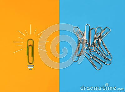 Creative idea and difference concept. Stock Photo