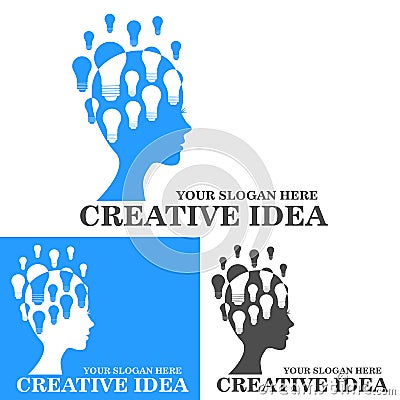 Creative idea logo Vector Illustration