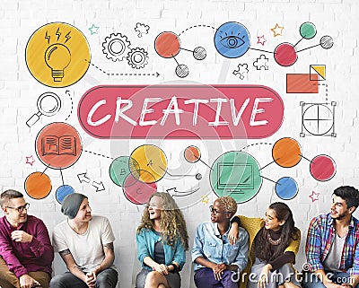 Creative Ideas Design Inspiration Imagination Concept Stock Photo