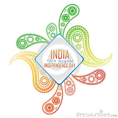 Creative indian flag design Vector Illustration