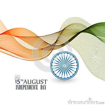 Creative Indian Independence Day concept. Vector Illustration