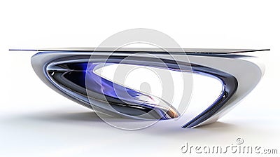 Creative innovative table design - a model exemplifying forward-thinking aesthetics and functionality, merging artistic Stock Photo
