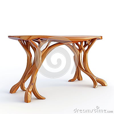Creative innovative table design - a model exemplifying forward-thinking aesthetics and functionality, merging artistic Stock Photo