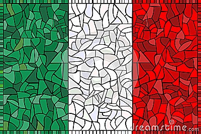 Creative ITALY national flag Vector Illustration
