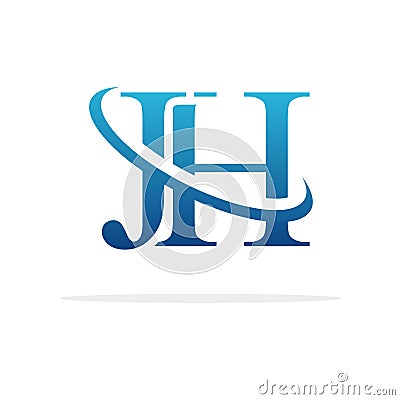 Creative JH logo icon design Vector Illustration