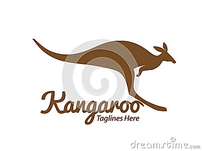 Creative Kangaroo logo Vector Illustration