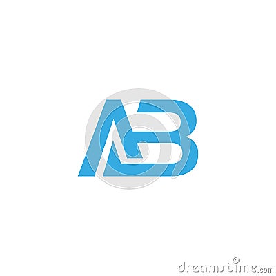 this is creative latter AB logo design Stock Photo