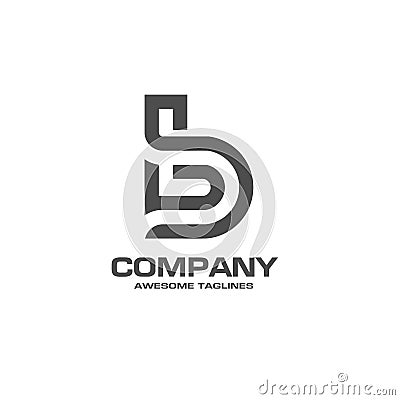 Creative letter B logo Vector Illustration