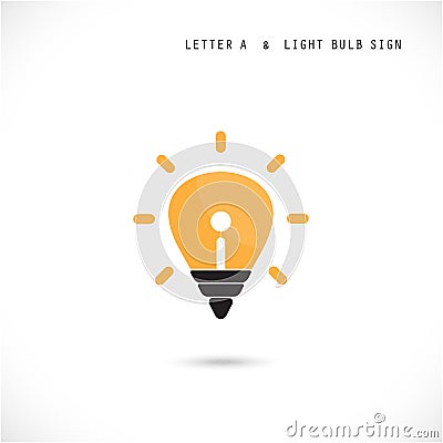 Creative letter A icon abstract logo design vector template wit Vector Illustration