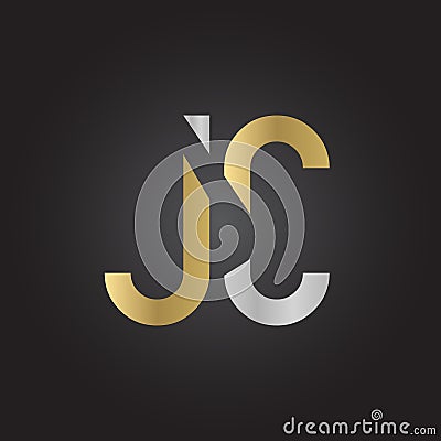 Creative letter JC Logo Design Vector Template. Initial Linked Letter JC Logo Design Vector Illustration