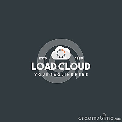 Creative load cloud logo design Stock Photo