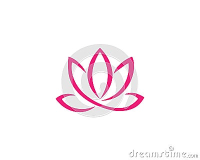 Creative Lotus Flower And Abstract Beauty Spa salon Cosmetics Logo Vector Illustration