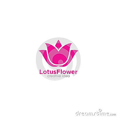 Creative Lotus Logo Design Template Vector Illustration